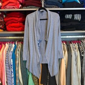 A.N.A. blue long sleeve open front cardigan size XS